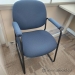 Blue Side Reception Guest Chairs with Padded Arms